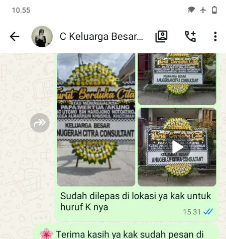 Pengiriman Papan Bunga Duka Cikarang Utara
